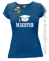 Czapka studencka Pan Magister - koszulka damska niebieska