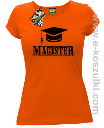 Czapka studencka Pan Magister - koszulka damska pomarańczowa