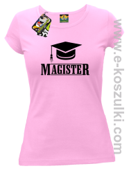 Czapka studencka Pan Magister - koszulka damska różowa