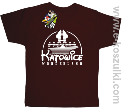 Katowice Wonderland - koszulka dziecięca brązowa
