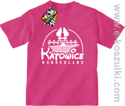 Katowice Wonderland - koszulka dziecięca różowa