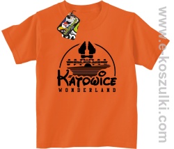 Katowice Wonderland - koszulka dziecięca pomarańczowa