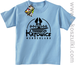 Katowice Wonderland - koszulka dziecięca błękitna