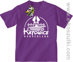 Katowice Wonderland - koszulka dziecięca fioletowa