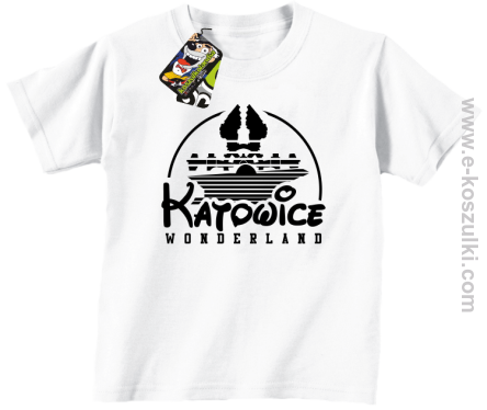 Katowice Wonderland - koszulka dziecięca biała