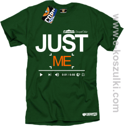 Just Me Youtube Design COCOPITO - koszulka męska zielona