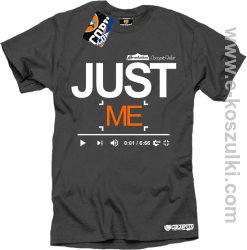 Just Me Youtube Design COCOPITO - koszulka męska szara