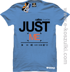 Just Me Youtube Design COCOPITO - koszulka męska błękitna