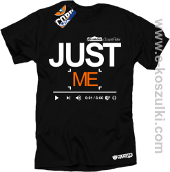 Just Me Youtube Design COCOPITO - koszulka męska czarna