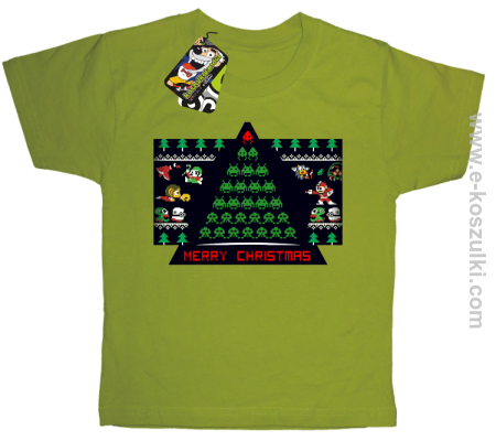 Merry Christmas Retro Games - koszulka damska