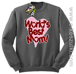 Worlds Best Mom - bluza STANDARD bez kaptura szara
