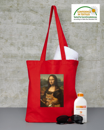 Mona Lisa z kotem - torba eko 