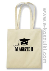 Czapka studencka Pani Magister - torba eko beżowa