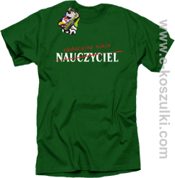 Nauczyciel edukacyjny NINJA - koszulka męska zielona