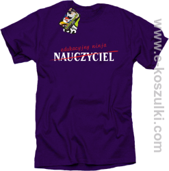 Nauczyciel edukacyjny NINJA - koszulka męska fioletowa