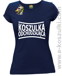 Koszulka Odchudzająca- Koszulka damska granatowa