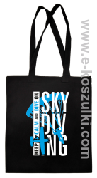 Skydiving keep calm and dive on - Eco torba czarna