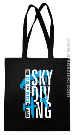 Skydiving keep calm and dive on - Eco torba