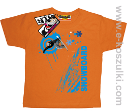 Snowboard mountain kids koszulka dziecięca - pomarańczowy
