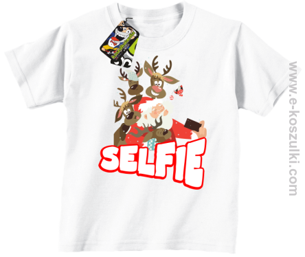 Selfie Santa Friends white