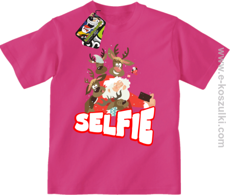 Selfie Santa Friends - koszulka dziecięca 