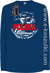 POLSKA WIELKA NIEPODLEGŁA - longsleeve dziecięcy niebieski