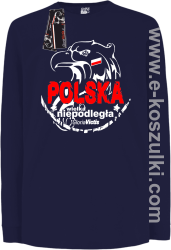 POLSKA WIELKA NIEPODLEGŁA - longsleeve dziecięcy granatowy