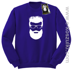 hipster face- modna bluza- fioletowa