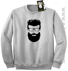 hipster face- modna bluza- melanż