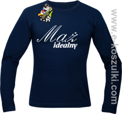 Mąż idealny - longsleeve męski granatowy