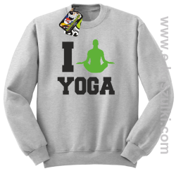 I love YOGA - bluza bez kaptura melanż