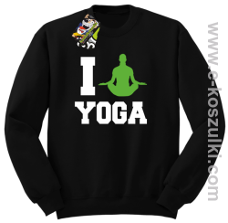 I love YOGA - bluza bez kaptura czarny