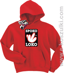 Spoko loko bluza dziecięca - czerwony