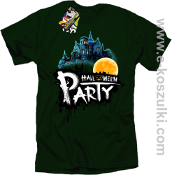 Halloween Party Moon Castle - koszulka męska butelkowa