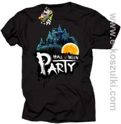Halloween Party Moon Castle - koszulka męska czarna