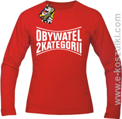 Obywatel Drugiej Kategorii - Longsleeve męski czerwony