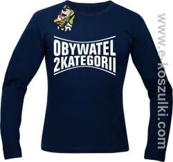 Obywatel Drugiej Kategorii - Longsleeve męski granatowy 