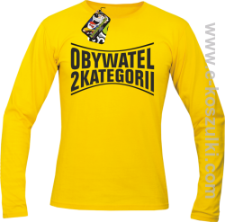 Obywatel Drugiej Kategorii - Longsleeve męski żółty
