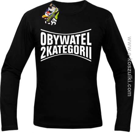 Obywatel Drugiej Kategorii - Longsleeve męski czarny