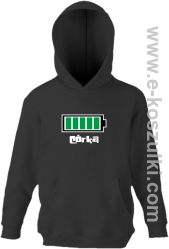 Córka Bateria 100% - bluza z kapturem czerwona