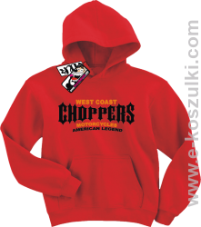 Choppers american legend bluza dziecięca - czerwony