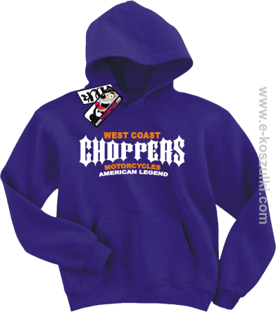 Choppers american legend bluza dziecięca - fioletowy