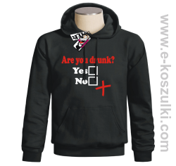 Are You Drunk - bluza męska z kapturem - czarny