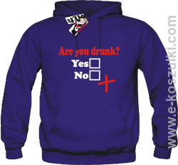 Are You Drunk - bluza męska z kapturem - fioletowy