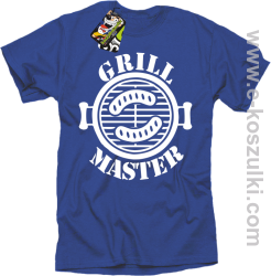 Grill Master - koszulka męska niebieski