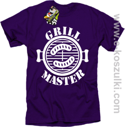 Grill Master - koszulka męska fioletowy