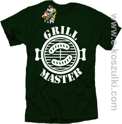 Grill Master - koszulka męska butelkowy