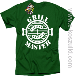 Grill Master - koszulka męska zielony