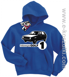 Volkswagen golf 1 bluza dziecięca - niebieski