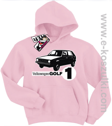 Volkswagen golf 1 bluza dziecięca - różowy